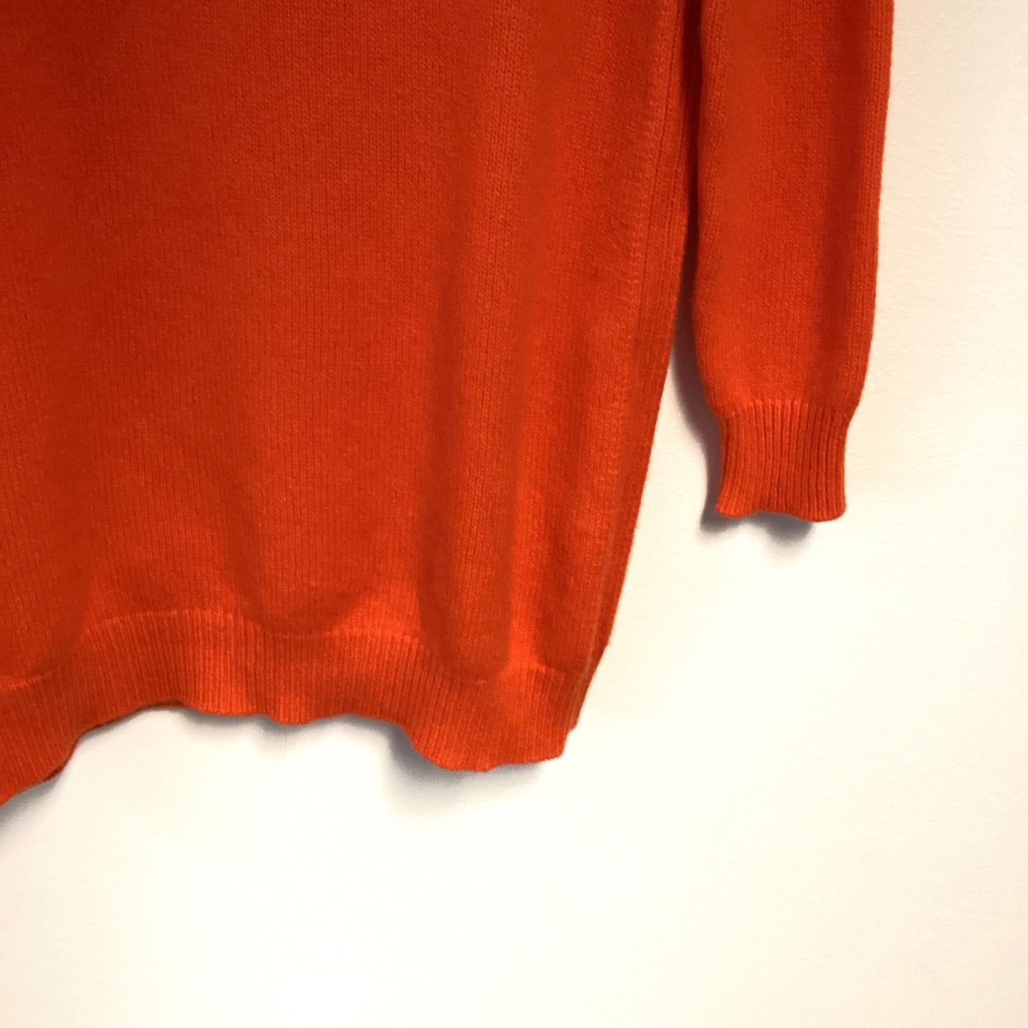 ALBERTA FERRETI ORANGE THURSDAY JUMPER CASHMERE WOOL MIX - SIZE 6