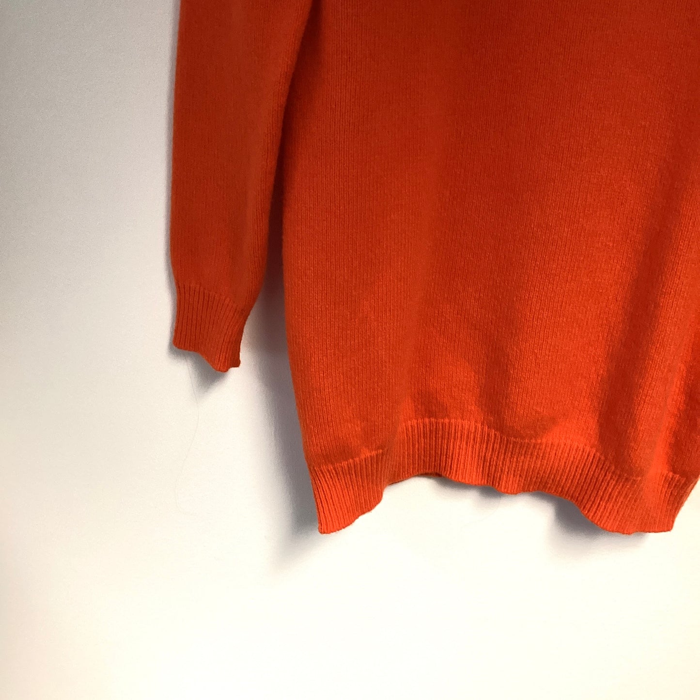 ALBERTA FERRETI ORANGE THURSDAY JUMPER CASHMERE WOOL MIX - SIZE 6