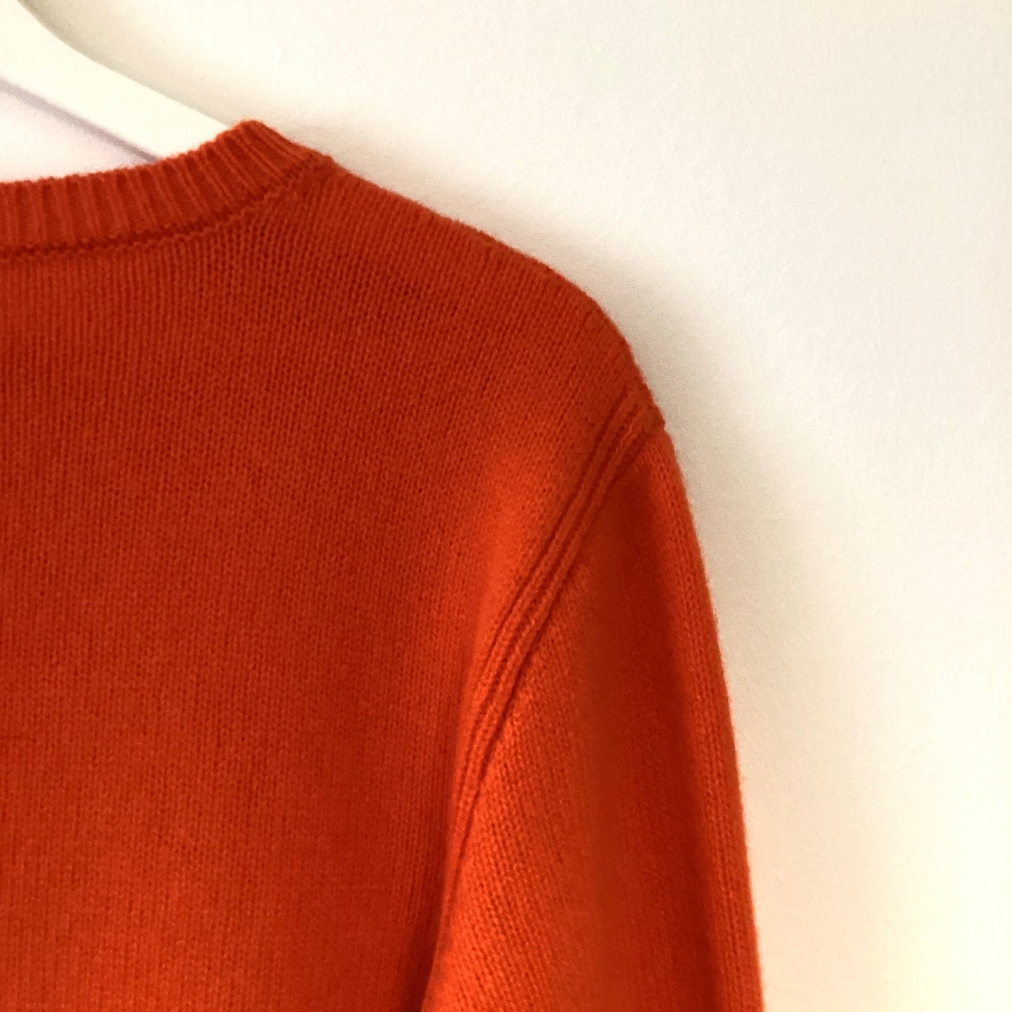 ALBERTA FERRETI ORANGE THURSDAY JUMPER CASHMERE WOOL MIX - SIZE 6