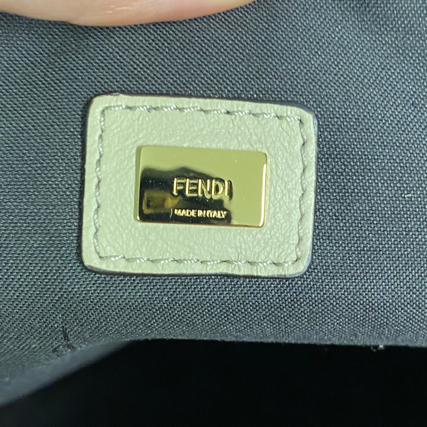 Fendi FF logo flat zip pouch