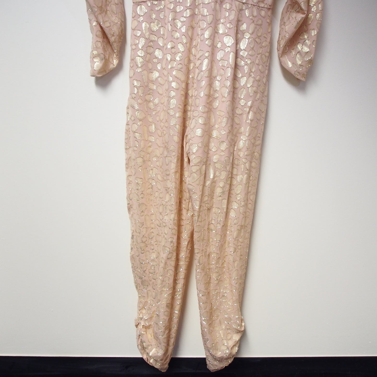 STELLA MCCARTNEY PINK AND GOLD PATTERNED JUMPSUIT - SIZE 40